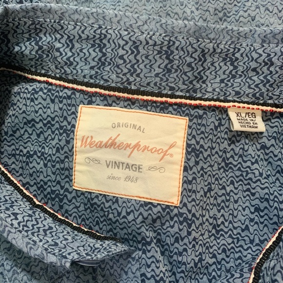 Weatherproof Vintage Blue Shadow Short Sleeve - Picture 3 of 6